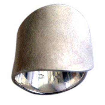 Ring, Silber ca. 20mm breit icematt