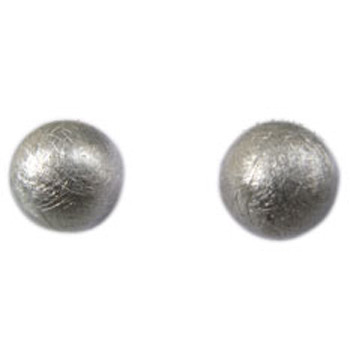 Kugelohrstecker, icematt, Silber