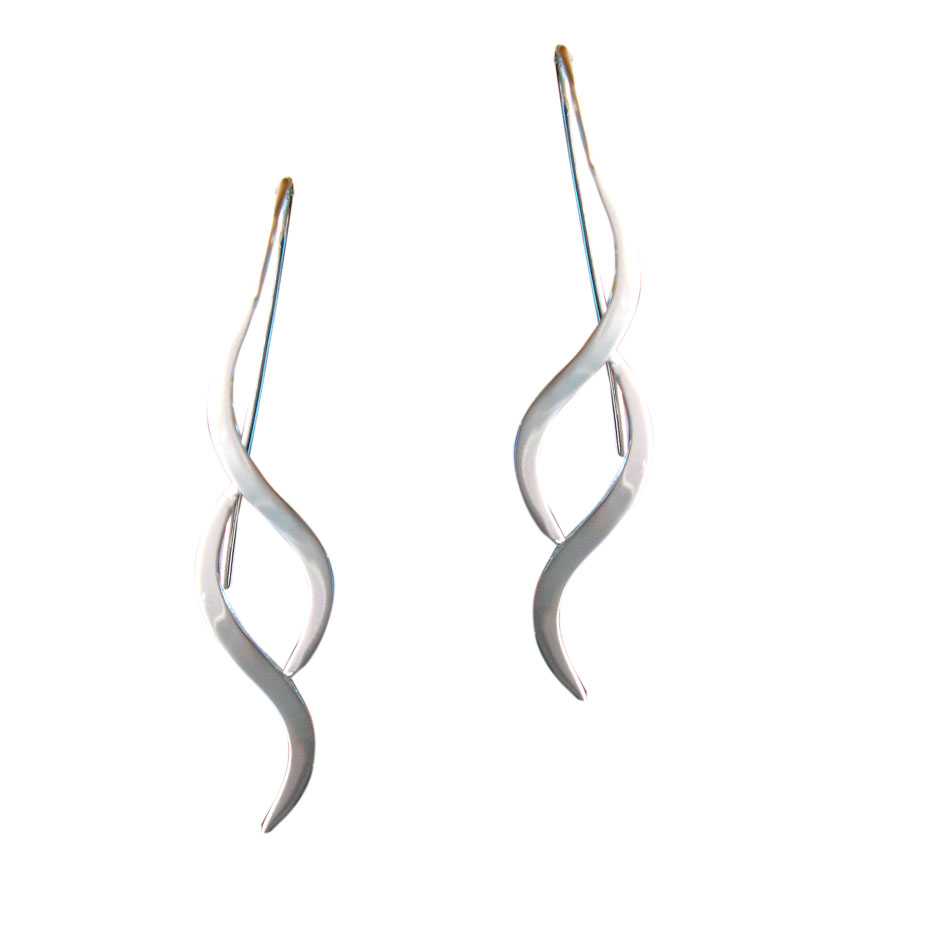 in Eleganz 925er zeitloser | Silber aus Plata Aktueller Ohrhänger Design-Silberschmuck - Pa`Ti